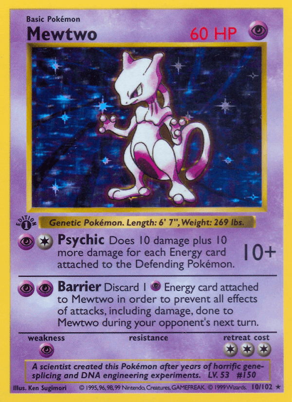 Mewtwo — Base Set #10