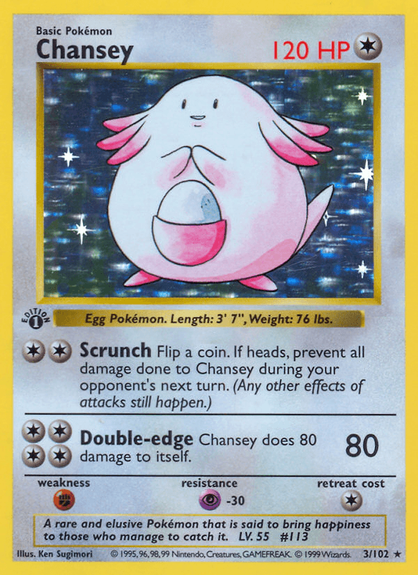 Chansey — Base Set #3